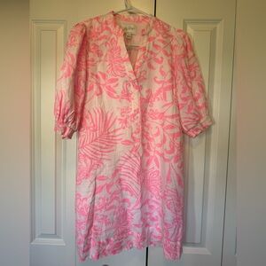 Lilly Pulitzer Pink and White Floral Mini Dress